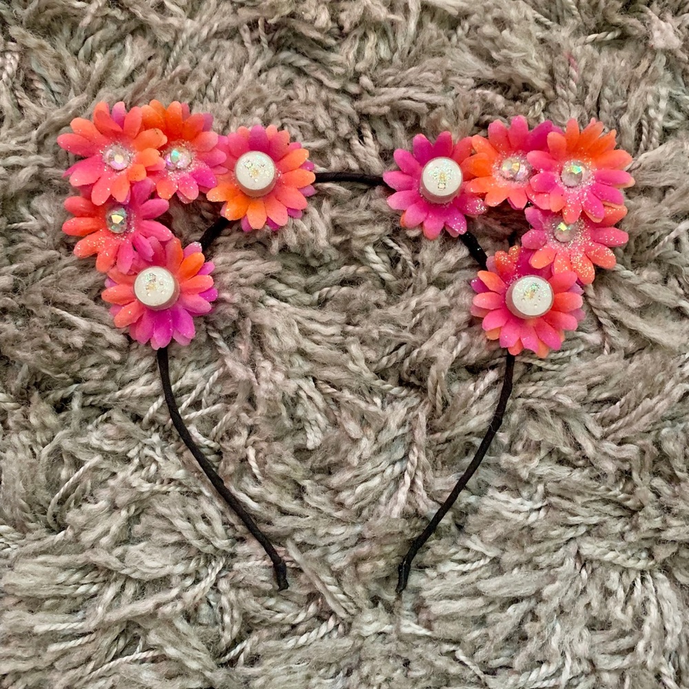 Flower Kitty Ears Headband